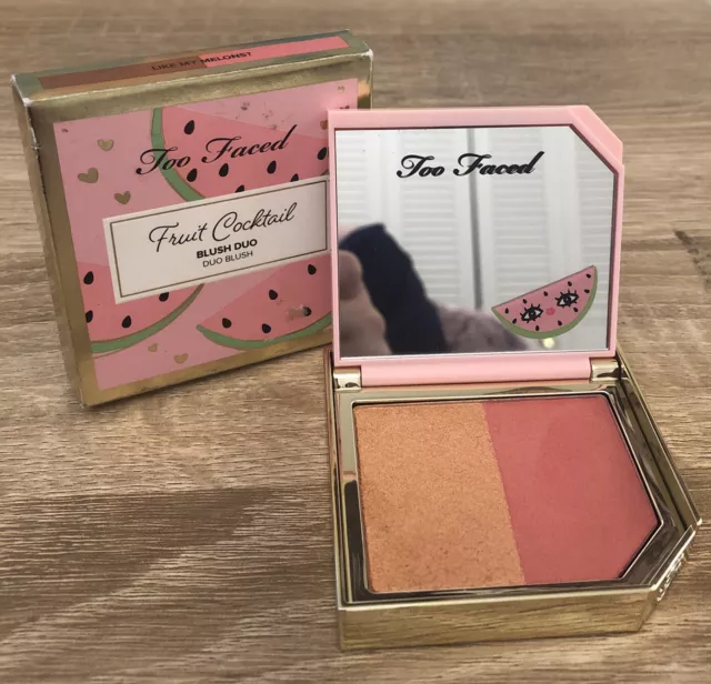 Too Faced Fruit Cocktail Blush Duo *Like My Melons?* BNIB full Size Authentic