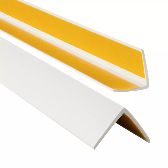 Cornière PVC, baguette d’angle de protection 35x35mm, autoadhésif 70-200cm
