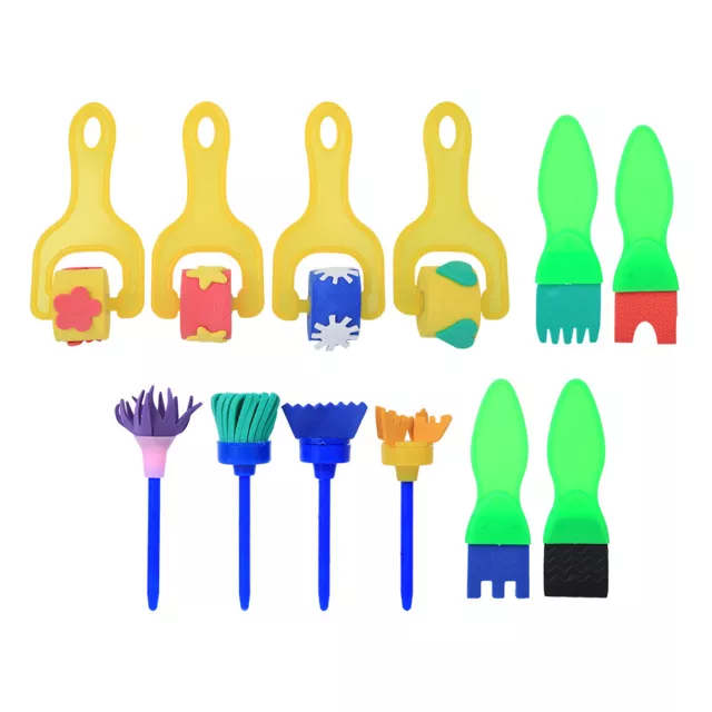 (40.9x40.9x55.1in))- Foam Paint Brushes Durable Lightweight 12Pcs Sponge Paint