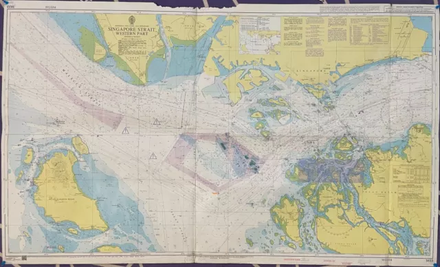 Admiralty 3833 SINGAPORE STRAIT WESTERN PART MARITIME GENIUS NAUTICAL Map Chart