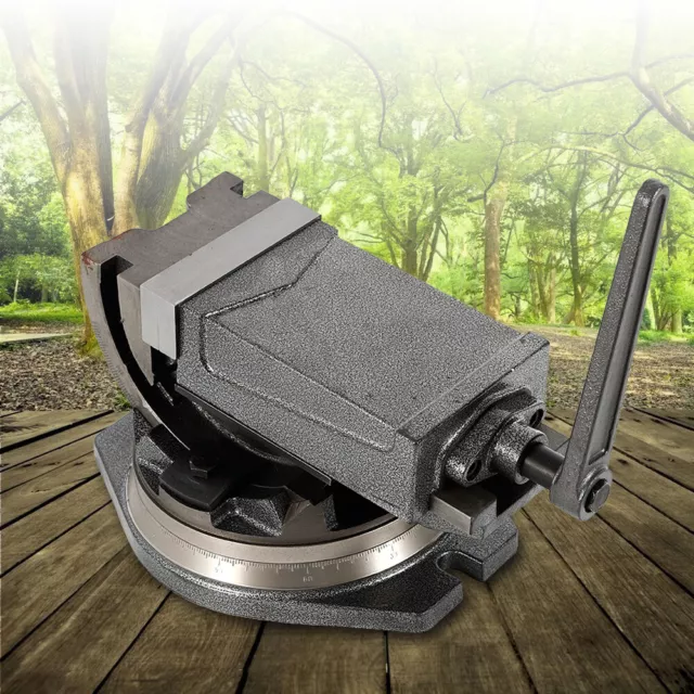 5" 2 Way 90º Angle Tilting Base Milling Grinder Swiveling Vise 360° Swivel Base