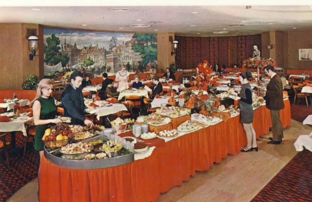 Sheraton-Plaza Hotel Boston MA Massachusetts Copenhagen Restaurant Postcard