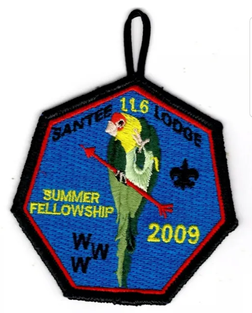 Boy Scout OA 116 Santee Lodge Patch 2009 Summer Fellowship