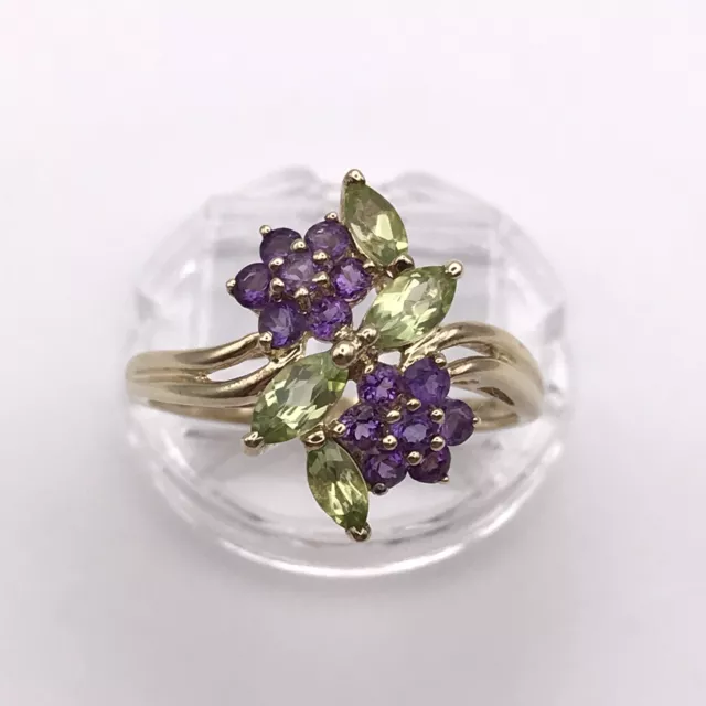 Amethyst and peridot ring deals