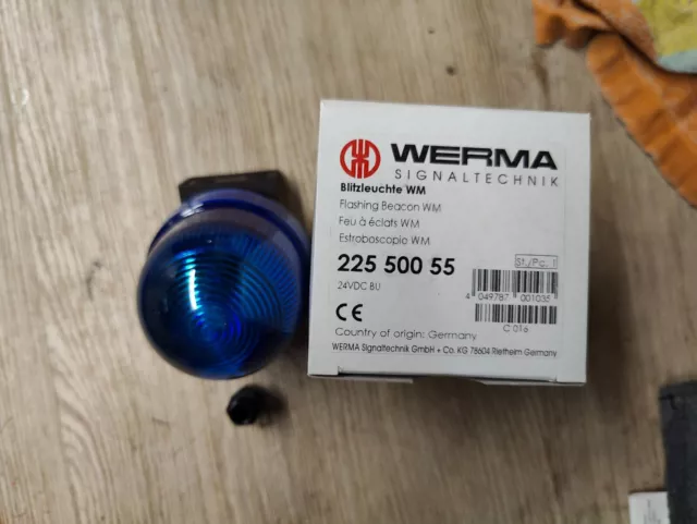 WERMA Blitzleuchte WM 24VDC BU - 225.500.55 - Blau