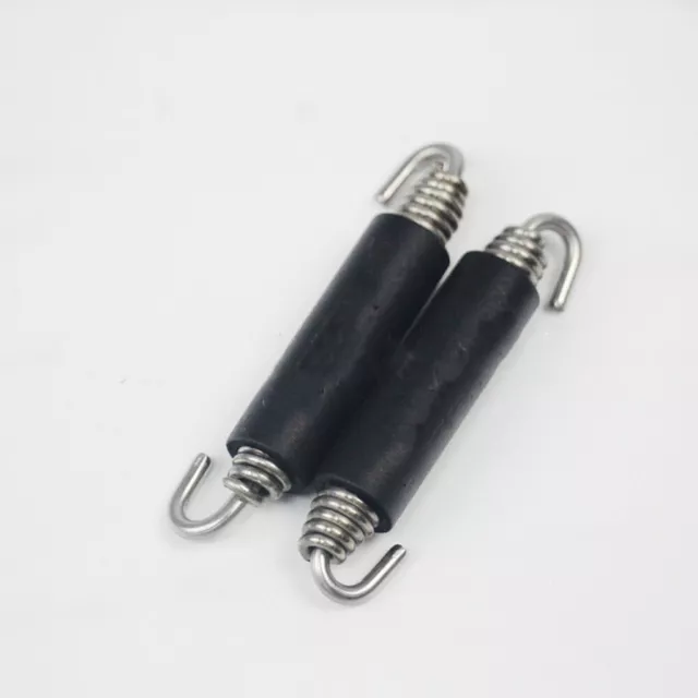 1 Pair Motorcycle Refitting Extension Pipe Stainless Steel Spring