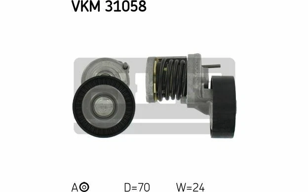 SKF Galet tendeur (courroie d'accessoire) pour AUDI A4 Q5 SKODA FABIA VKM 31058