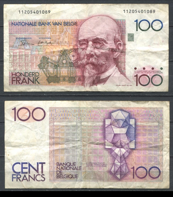 Belgium Belgique 1978-1981 • 100 francs • P# 140 • TB F-VF (N-50)
