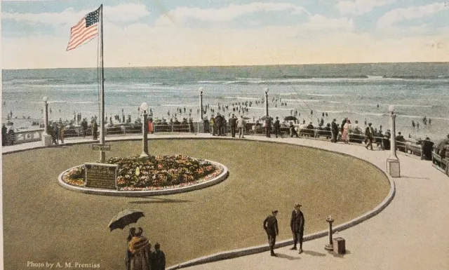 Vintage Postcard End of the Oregon Trail postmark Seaside, Oregon 1926 a2-301
