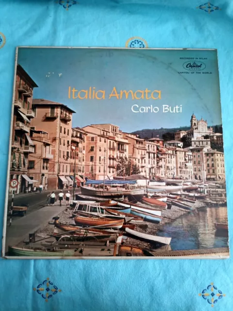 LP "Carlo Buti ‎– Italia Amata" - (Stampa USA 1958)