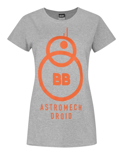 Star Wars The Force Awakens BB-8 Astromech Droid - Maglietta da donna Grigio