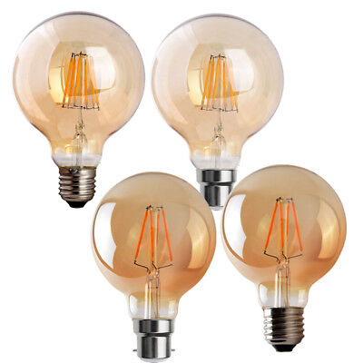 Globe Vintage Industriel LED Edison Filament ?cureuil Cage E27 / B22-4W Ampoule