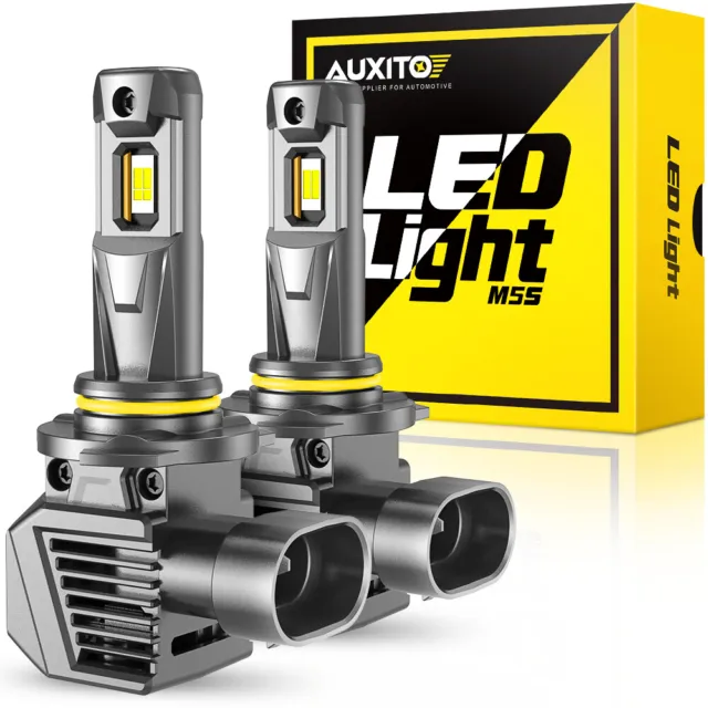 AUXITO 9005 HB3 LED Headlight Bulb Kit High/Low Beam White Super Bright 6500K 2x