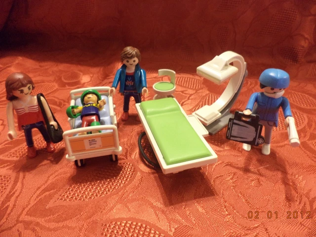 playmobil lot le radiologue et personnages   tbe