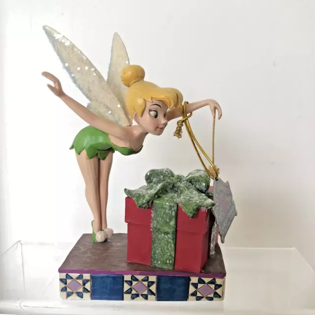 Jim Shore Disney Traditions Tinker bell Pixie Dusted Present Enesco Showcase 2