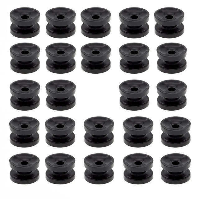 24 Pcs Circular Ring Corner Post Electric Fence Insulators, Polyrope Insulator f