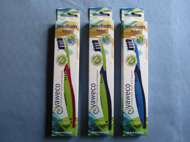 Umweltfreundliche Natur Wechselkopf Zahnbürste Zahnbürsten Mittel Medium Yaweco