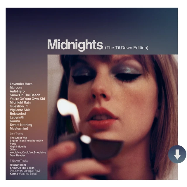 TAYLOR SWIFT MIDNIGHTS The Late Night Edition CD Concert Exclusive 43.