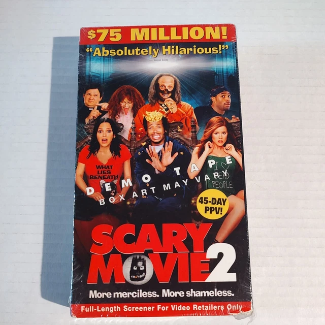 VINTAGE SCARY MOVIE & Scary Movie 2 Vhs Demo Tapes 2 SEALED 43.47