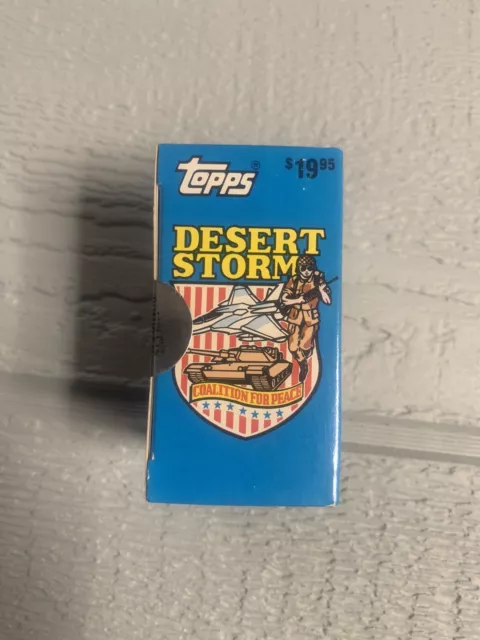 1991 Topps Desert Storm Deluxe Collectors’ Edition Box Unopened Complete Set 3