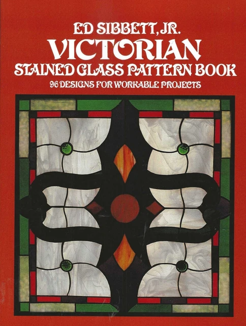 Victorian Stained Glass Pattern Instruction Book  UNCUT 96 Designs