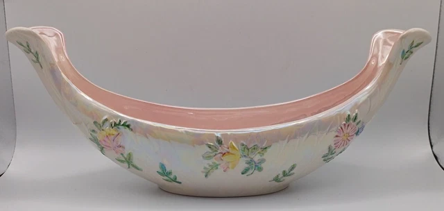 Maling Pottery Floret Gondola Vase c1961