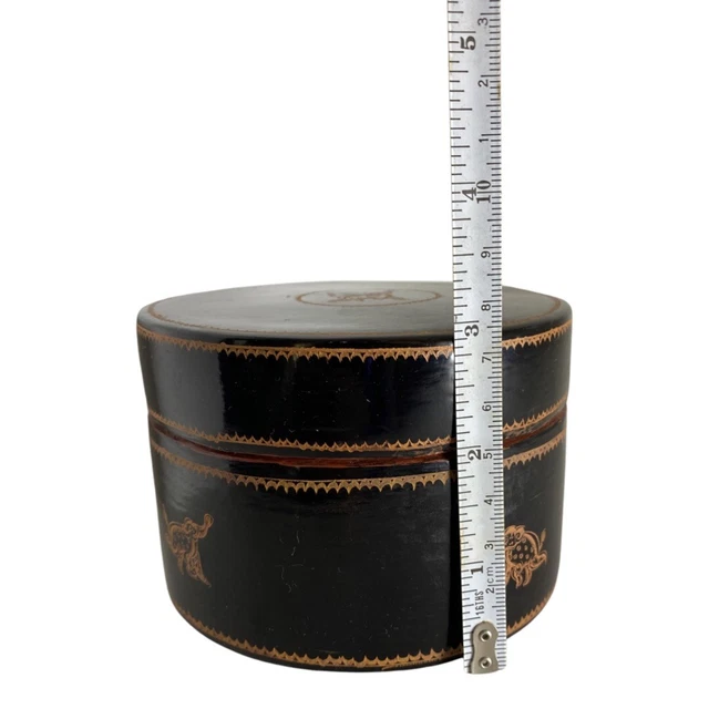 Burmese Box Lacquer Vintage Box a Betel Kun-it Box Lacquerware 8