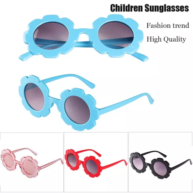 Outdoor Product Eyewear Vintage Flower Shape Sun Glasses Children Sunglasses