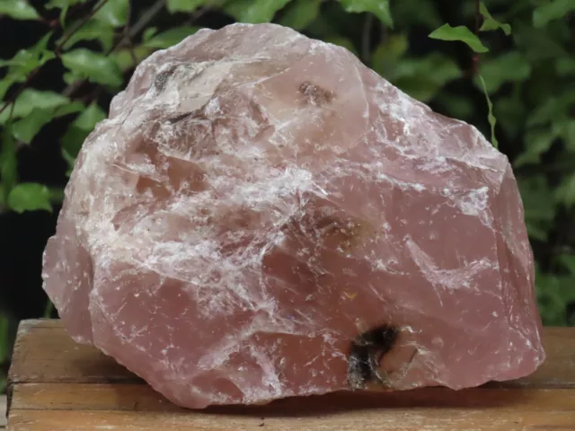 3.5 Kilograms Large Raw and Rough Natural Rose Quartz Crystal Pink From Brazil