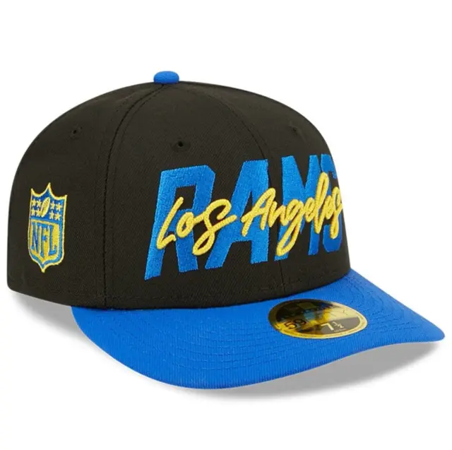 New Era Los Angeles Rams NFL Low Profile 59FIFTY Fitted Hat Cap Size 7 3/4 (New)