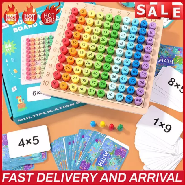 Multiplication Table Enhances Numeracy Skills Pedagogical Toy for Boys Girls