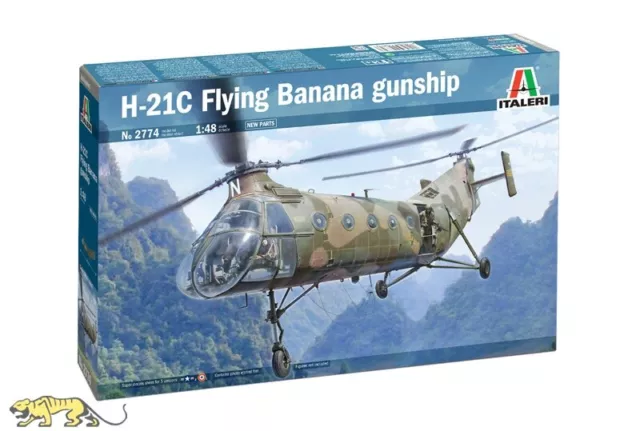 Italeri 2774 H-21C Flying Banana gunship - 1:48