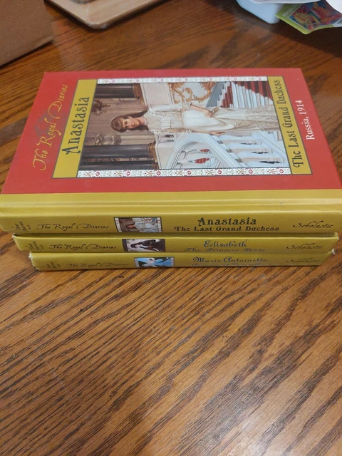 Lot of 3 The Royal Diaries HC Books  Elisabeth, Anastasia, & Marie Antoinette