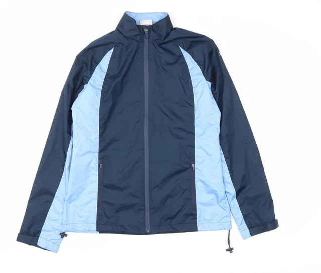 Cappotto frangivento blu da donna Slazenger taglia 10 cerniera