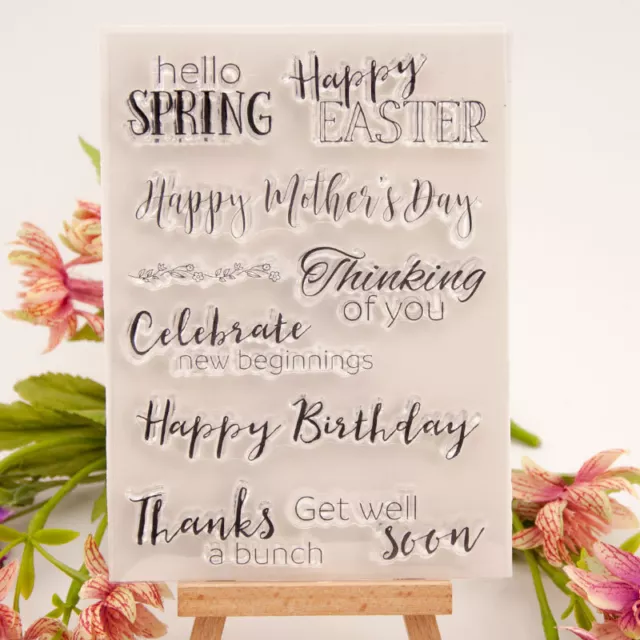 Christmas Wishes Silicone Clear Stamp Scrapbooking Embossing Card Album Craft