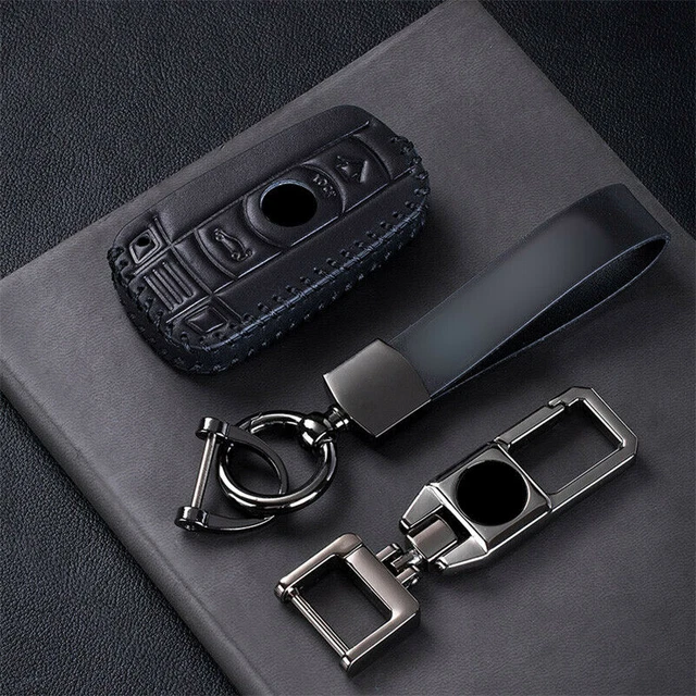 Leather Car Remote Key Cover Case Fob Holder Shell For BMW 1 3 5 Series X5 X6