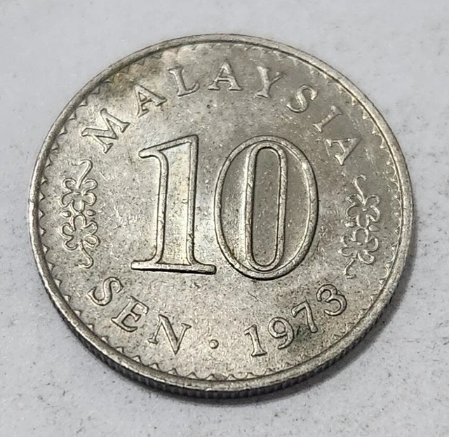 Malaysia 🇲🇾 10 Sen 1973