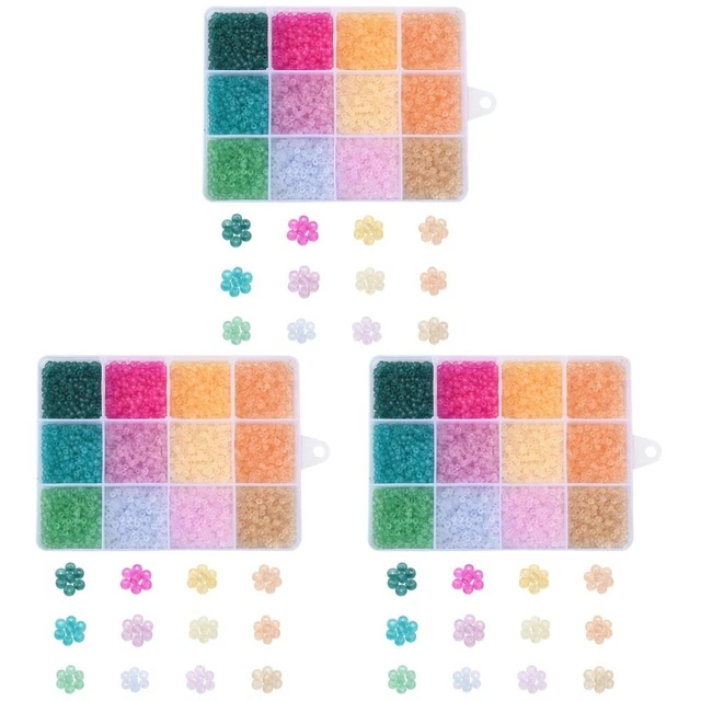 AHANDMAKER 112 Glas Perlen Set - 14 Farben Lollipop Perlen 12mm