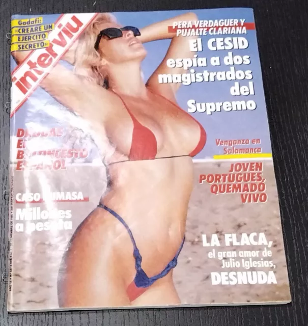 Revista Interviú, Nº547, noviembre 1986, La flaca, el gran amor de Julio Iglesia