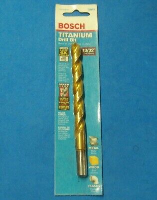 Bosch 13/32" Titanium High Speed Steel Drill Bit Hss 3/8" Reduced Shank