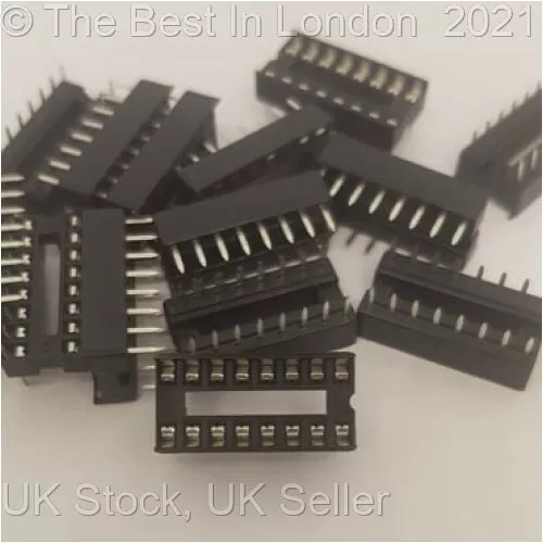 IC Chip Socket Adaptors DIP 2 Row 2.54mm pitch 6, 8, 16, 20 24 pin