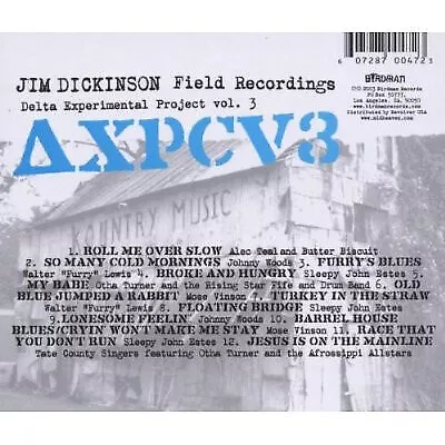 Delta Experimental Project Vol 3 Jim Dickinson Field Recordings - VARIOUS CD 2