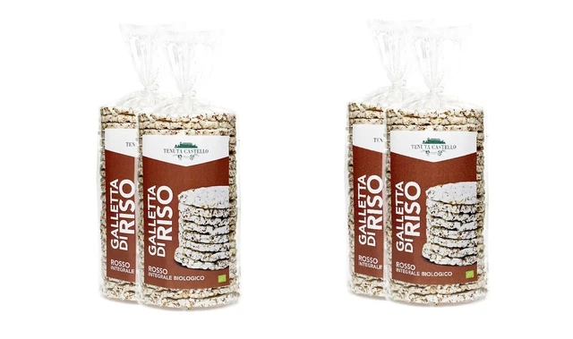 Galettes de Riz Rouge Complet Bio Sans Gluten, pack 4 90 g