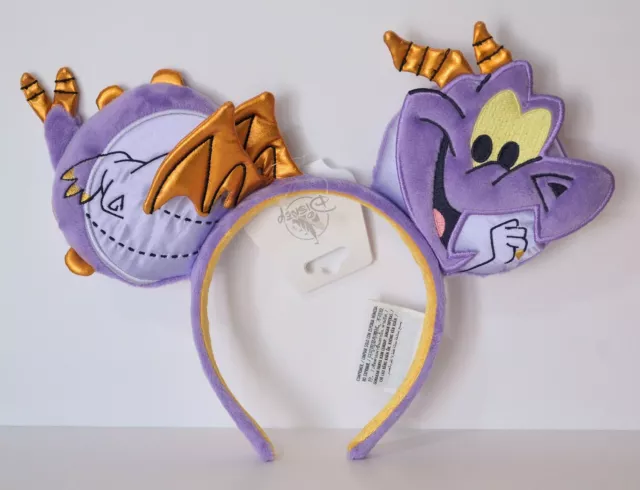 2023 Disney Parks Figment Journey Imagination Plush Minnie Ears Headband New