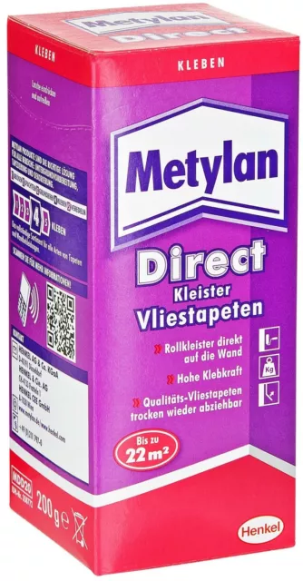 Vlieskleister Rollkleister Metylan Direct für Vliestapeten  MDD20 200g