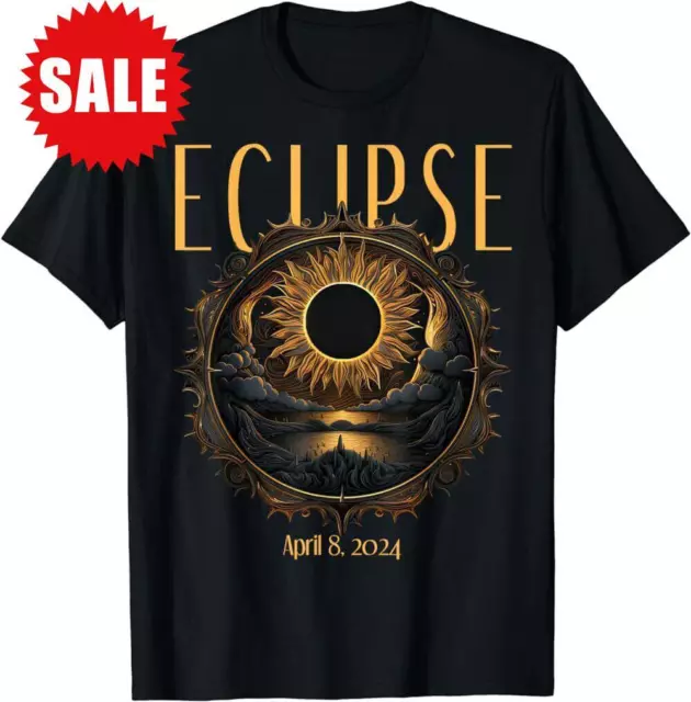 Solar Eclipse April 2024 Short Sleeve T-shirt S34675