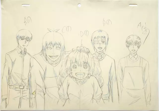 Tokyo Ghoul Animation Production Cel Drawing: 4453