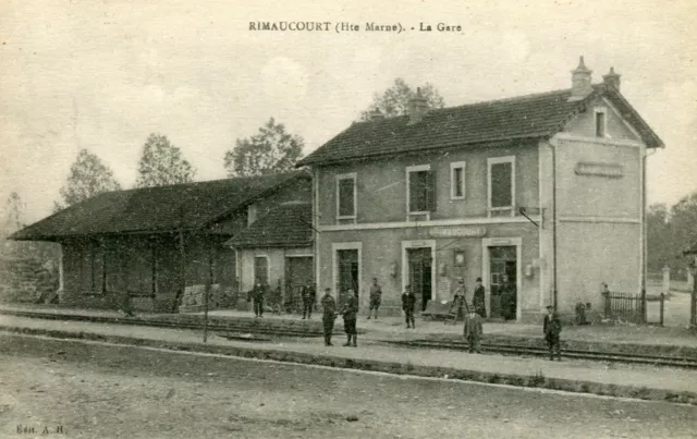 France Rimaucourt - La Gare Vieux Carte Postale
