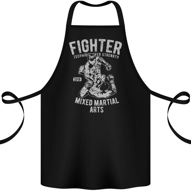 MMA Fighter MMA Mixed Martial Arts Gym Cotton Apron 100% Organic