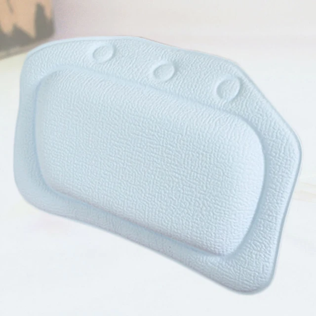 Cojín de succión esponja bañera almohada cuello descanso spa soporte para cuello